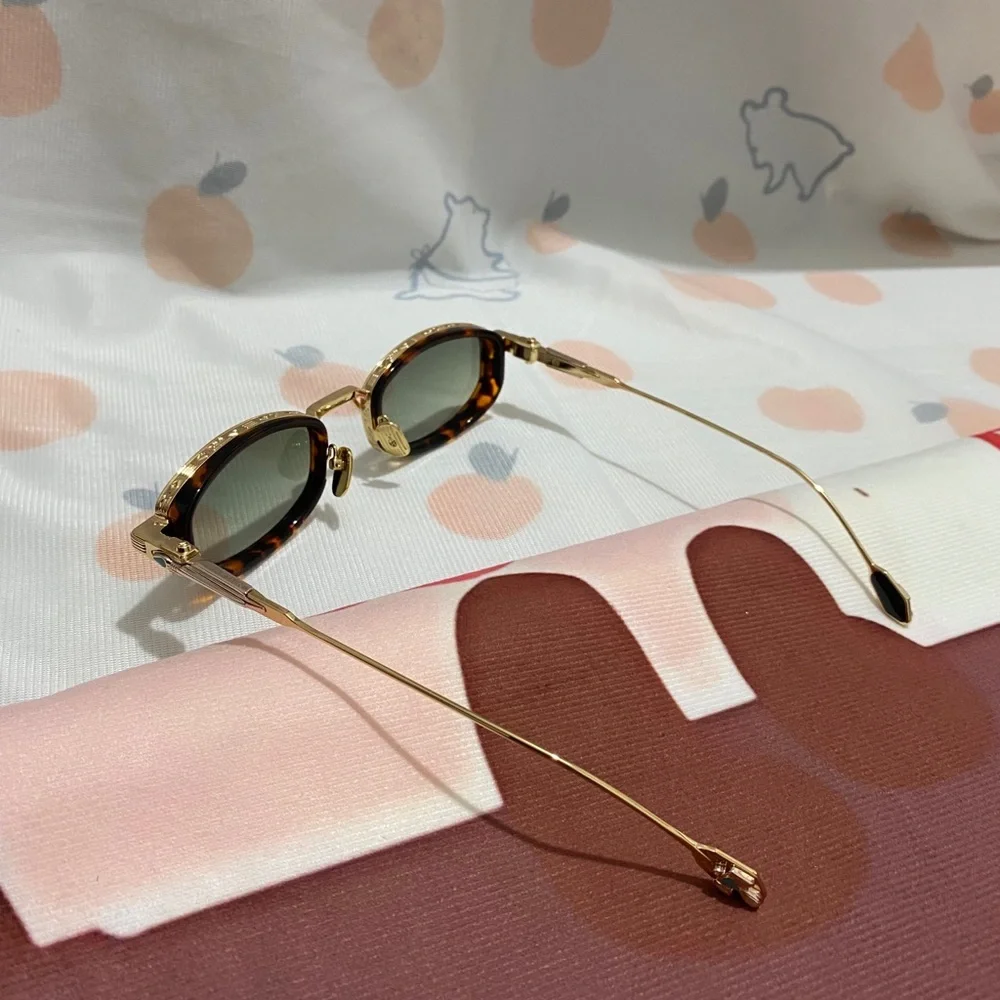 Jacques Marie Mage Gold & Tortoiseshell Sunglasses - Brown Lenses